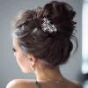 Yheakne Crystal Bridal Hair Comb Silver Rhinestone Hair Piece Crystal Wedding Headpieces Bride Side Comb Sparkle Cz Wedding Hair Accessories for Bride and and Bridesmaids view 2