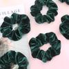 IVARYSS Dark Green Scrunchies, Premium Velvet Soft Hair Scrunchy Bulk, Solid Colors Thick Elastic Bands, Hair Accessories for Women and Girls, 12 Pack view 3