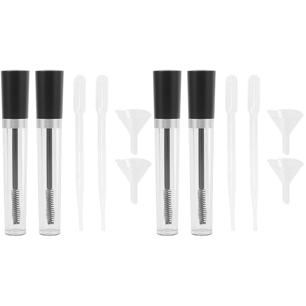 LALAFINA 4sets Mascara Bottle Refills Lash Cosmetics Vibely Eyelash Wand for Easy Application