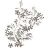 minkissy Rhinestone Flower Hairpin Barrette for Weddings Elegant Hair Clip for Bridal Hair Accessories for Parties and Special Occasions view 1