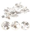 minkissy Rhinestone Flower Hairpin Barrette for Weddings Elegant Hair Clip for Bridal Hair Accessories for Parties and Special Occasions view 4