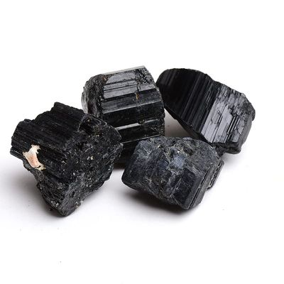 Natural Black Tourmaline Raw OreGem Mineral Specimens Irregular Crystals Ston,Tourmaline,50g