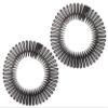 2 Classic Tort Brown Ladies Flex Combs Zig Zag Hair Band Unisex Design Comb Headband (Black) view 1