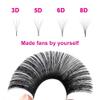 Easy Fan Volume Lashes 8-14mm Mixed Tray CC Curl Lash Extensions Self Fanning Eyelash Extensions Russian Blooming Lash Extension Supplies(0.07-CC, 9-17mm Mix) view 3