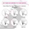 Mega Volume Lash Extensions 0.03-0.10mm C D CC DD L Curl 8-30mm Length Easy Fan Volume Lashes Self Fanning Eyelash Extensions 2D-20D (0.05-CC, 13-16mm Mix) view 2