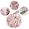 Fu Store Loofah Sponge Shower Loofahs 50g Bath Sponges Mesh Balls 4 Colors for Body Scrubber Exfoliator Wash Back Scrubbers Bathroom Men Women - 4 Pack Cleaning Bathing Accessories view 3