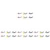 KALLORY 12pairs Glitter Eyelashes Faux Lashes for Dramatic Eye Makeup for Cosplay Parties and Special Occasions view 1