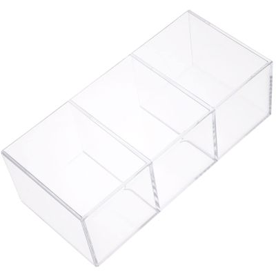 Alipis 1Pc 3 Acrylic Storage Tube make up organizers and desktop brush holder acrylic lipstick holder cotton swab holder makeup stand holder makeup drawers stationery rack office cosmetic