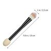 Double Head Sponge Applicator with Loose Brush Highlighter Mushroom Makeup Foundation Sponge Puff Dry Wet Dual Use with Long Handle for Creams Concealer view 2