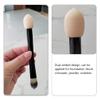 Double Head Sponge Applicator with Loose Brush Highlighter Mushroom Makeup Foundation Sponge Puff Dry Wet Dual Use with Long Handle for Creams Concealer view 3