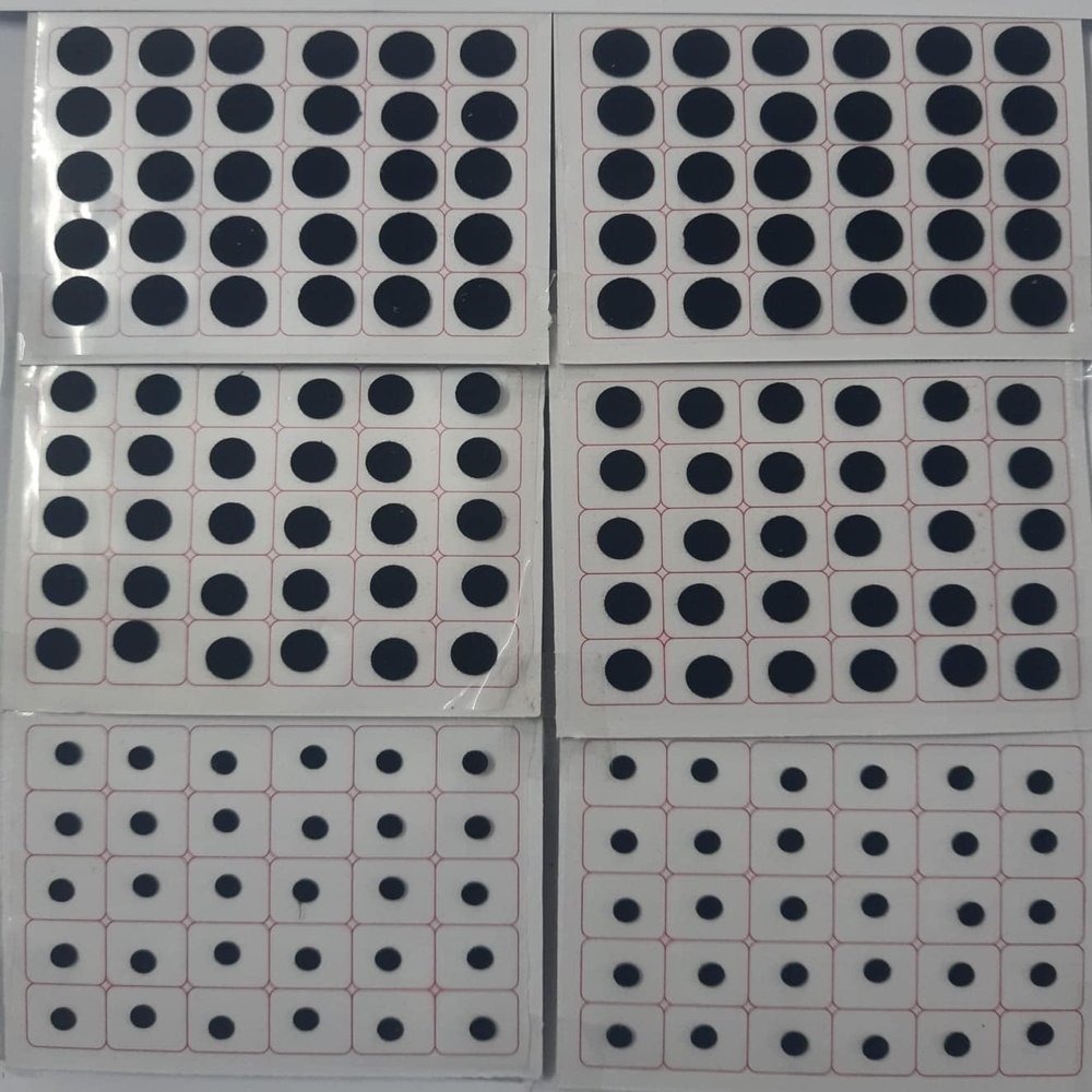 720 X Count Bindi dots Multi Size Black Bindi Round Bindi Polka dots Daily use Bindi Stickers (Black)