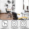 LEIFIDE 3 Pieces Chair Back Cover Plastic Clear Salon Chair Back Cover Fits Most Standard Armchair Prevent Stains Deform Wear for Barber Shop Office Movie Theater 21.5 x 16 x 4.5 Inch(Square,White) view 3