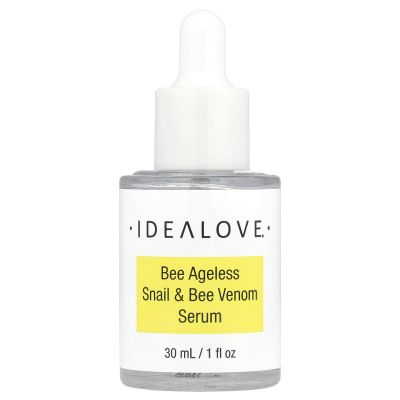 Bee Ageless Snail & Bee Venom Serum by Idealove - Radiance-Boosting Beauty Serum with Snail Mucin, Bee Venom, Collagen, & Hyaluronic Acid - Improves Moisture, Helps Reduce Wrinkles - 1 fl oz