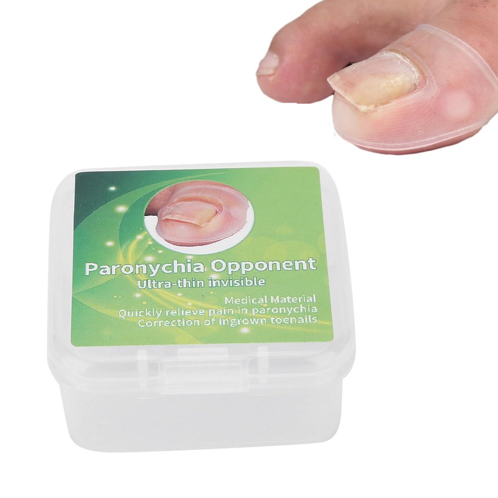 2pcs Silicone Nail Corrector, Ingrown Toenail Correcting Tool for Pain Relief Paronychia Treatment