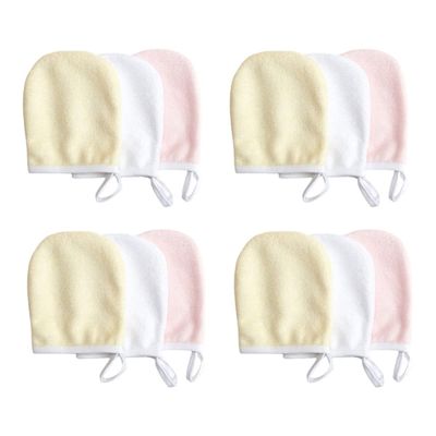 minkissy 12pcs Microfiber Makeup Wipes Remover Pads Face Cleaning for Women Reusable Eye Makeup Remover Gentle Facial Wash Cloths Random Color