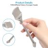 Blackhead Cleaning Tool Stainless Steel Lightweight Skin Care Acne Extractor Tool for Women Girl view 3