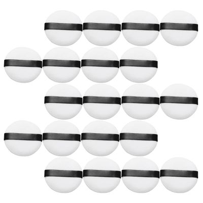 minkissy 20pcs Soft Makeup for Face Comfortable Cosmetics Applicator for Setting Powder Compact for for Women Girls
