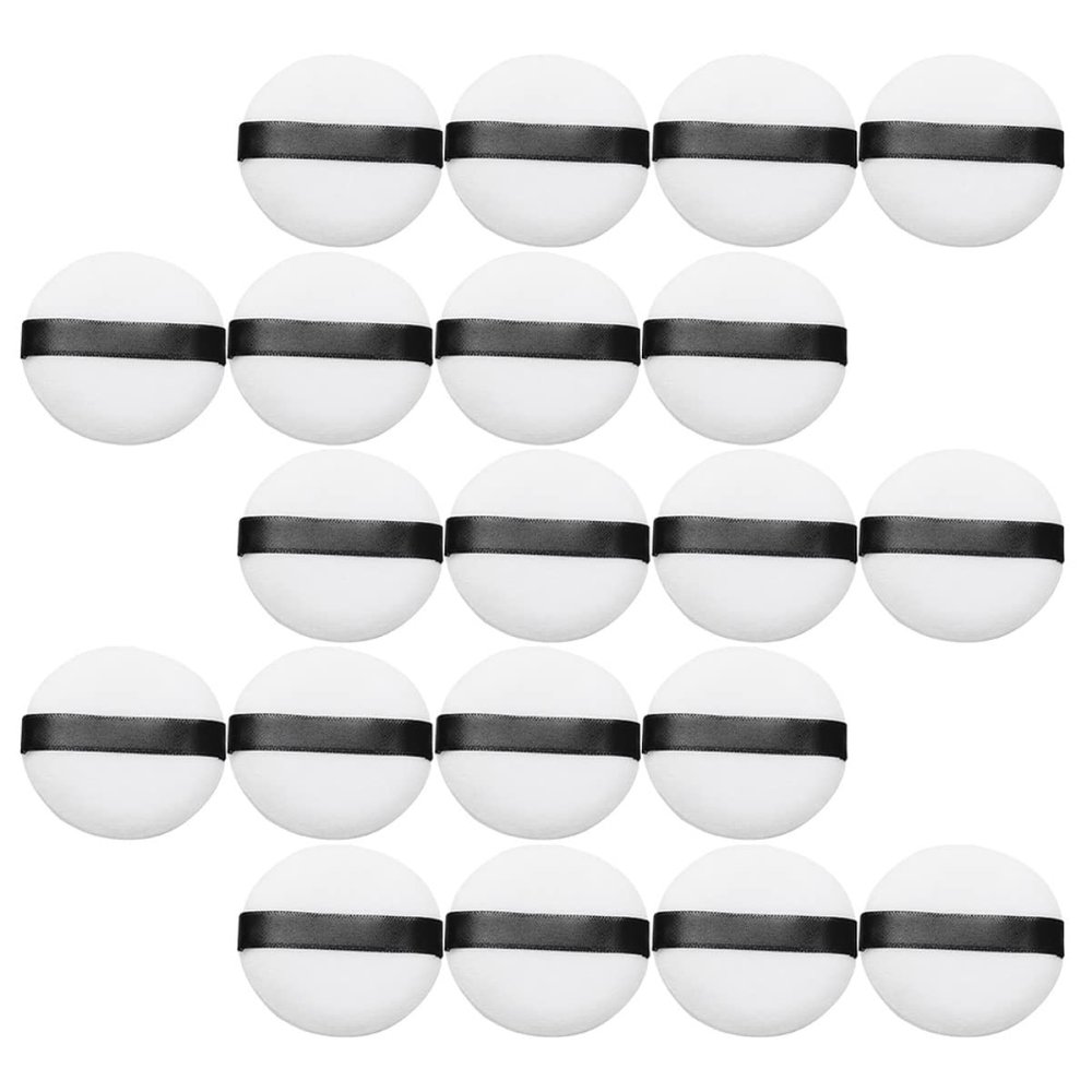 minkissy 20pcs Soft Makeup for Face Comfortable Cosmetics Applicator for Setting Powder Compact for for Women Girls