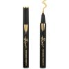 Gold Glitter Eyeliner Liquid Liner-1Pcs Gold Metallic Satin Shimmer Sparkling Colored Eye Liner Eyeshadow Makeup Pen, Long Lasting High Pigmented Waterproof Smudge-proof Eyeliner Pencil,Gift for Women view 1