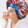 DONNA Large, Extra Large Adjustable Tie Satin Bonnet Sleep Cap 1pc Satin Headband Around Hairline & Nape Area Hair Accessories Night Cap Shower Caps, 1PC VICTORIAN PATTERN view 2