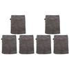 minkissy 6pcs Lazy Makeup Gloves Soft Microfiber Face Cleaning Mitts for Easy Makeup Removal Washable and Reusable Facial Cleansing Accessories Grey view 1