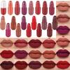 evpct 18 Pcs Capsule Pills Lipstick Mini Matte Lipstick Set for Women Long Lasting labiales mate 24 horas originales Deep Red 24 Hours Waterproof Stay on Lip liner Set Sampler view 1
