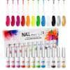 AIJIMEI 12-Color Nail Art Gel Polish Set with Liner, Gel Paint and Art Liner Set for Nail Painting view 1
