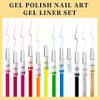 AIJIMEI 12-Color Nail Art Gel Polish Set with Liner, Gel Paint and Art Liner Set for Nail Painting view 2