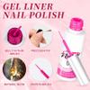 AIJIMEI 12-Color Nail Art Gel Polish Set with Liner, Gel Paint and Art Liner Set for Nail Painting view 3
