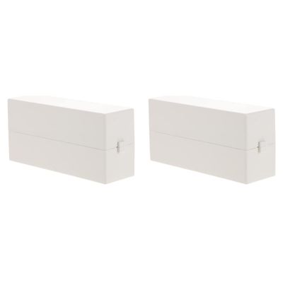 FOMIYES 2pcs Nail Drill Bit Box Plastic Storage Organizer for Nail Art Drill Bits Cuticle Case Portable and Neat