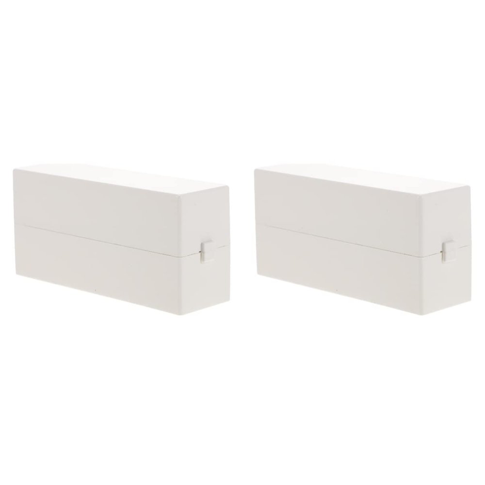 FOMIYES 2pcs Nail Drill Bit Box Plastic Storage Organizer for Nail Art Drill Bits Cuticle Case Portable and Neat