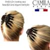 Camila Paris AD718 2PK French Octopus Hair Clip, Large Clips for Thick Hair, Girls Big Claw Clip for Long Hair, Durable Women's Clips With Strong No-Slip Grip, Made in France view 2