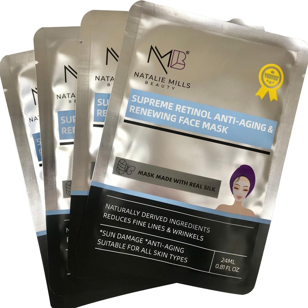 Supreme Retinol Anti-Aging SILK Face Mask - 4pcs