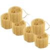 100% Turkish Natural Loofah Sponges Luffa Bath Shower Sponge Exfoliating Peeling Body Scrubber for Men Women SPA Beauty Bathing Daily Skin Care - Select for Pack of 3, 4 or 6 (Pack of 6) view 1