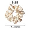 Sufermoe 12 Pcs Satin Silk Hair Scrunchies, Beige (4.5 Inch) Soft Hair Ties, Hair Bands, Hair Ropes, Ponytail Holders, Hair Accessories for Women and Girls view 3