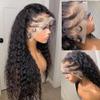 13 * 4 Inch Water Curly Wave Lace Front Wigs for Women Natural Curly Wave Hairline with Baby Hair Synthetic Loose Curly Lace Front Wigs Pre Pluced Wig Heat Resistant Fiber Glueless Deep Curly Wigs view 2