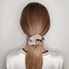 12 Pcs Satin Silk Scrunchies, Soft Hair Ties, Fashion Bands, Bows, Ropes, Elastic Bracelets, Ponytail Holders, Hair Accessories for Women and Girls (4.5 Inch, Champagne) view 2