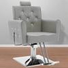 BarberPub Classic Hydraulic Recliner Barber Chair Antique Hair Spa Salon Styling Beauty Equipment 3123 (Grey) view 2