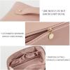 2022New Large Capacity Travel Cosmetic Bag,Waterproof Portable Cosmetic Bag, Cosmetic Bag with Handle and Separator Multifunctional Storage Makeup Bags (Pink/Brown/Beige),Brown view 2