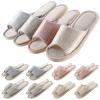 Mepase 8 Pairs Disposable House Slipper for Guests Open Toe Breathable Comfortable Spa Slippers for Indoor Home view 1