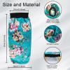 3 Pcs Long Satin Bonnet Sleep Cap,Extra Long Bonnet for Braids,Comfortable Braid Bonnet for Sleeping,Silk Bonnet for Women Dreadlocks,Long Hair,Soft Elastic Band (Black, Green, Red) view 2