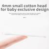 Toddmomy Baby Cotton Swabs, 400Pcs Soft Double Head Ear Wax Removal Ear Cleaner Tool Nose Clean Cotton for Baby Kids view 2