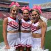 CN 30PCS 8" Large Cheer Bows, Cheerleading Bows Ponytail Holder for Girls, Grosgrain Ribbon Pink Cheer Hair Bows with Elastic Hair Tie for Cheerleader College Sports Softball Competition view 2