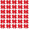 CN 30PCS 8" Large Cheer Bows, Cheerleading Bows Ponytail Holder for Girls, Grosgrain Ribbon Red Cheer Hair Bows with Elastic Hair Tie for Cheerleader College Sports Softball Competition view 1
