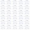 CN 30PCS 8" Large Cheer Bows, Cheerleading Bows Ponytail Holder for Girls, Grosgrain Ribbon White Cheer Hair Bows with Elastic Hair Tie for Cheerleader College Sports Softball Competition (white) view 1