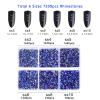 Beadsland 7200pcs Flatback Rhinestones,Royal Blue Rhinestone Nail Gems Round Crystal Rhinestones for Crafts,Mixed 6 Sizes with Wax Pencil Kit, SS3-SS10,Sapphire view 4