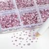 Beadsland 7200pcs Flatback Rhinestones,Pink Rhinestone Nail Gems Round Crystal for Crafts,Mixed 6 Sizes with Wax Pencil Kit, SS3-SS10,Light Rose/Light Pink view 3