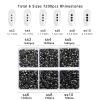 Beadsland 7200pcs Flatback Rhinestones,Black Rhinestone Nail Gems Round Crystal Rhinestones for Crafts,Mixed 6 Sizes with Wax Pencil Kit, SS3-SS10,Jet Black view 4