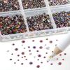 Beadsland 7200pcs Flatback Rhinestones,Blue Rhinestone Nail Gems Round Crystal Rhinestones for Crafts,Mixed 6 Sizes with Wax Pencil Kit, SS3-SS10,Blue Volcano view 2