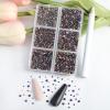 Beadsland 7200pcs Flatback Rhinestones,Blue Rhinestone Nail Gems Round Crystal Rhinestones for Crafts,Mixed 6 Sizes with Wax Pencil Kit, SS3-SS10,Blue Volcano view 3
